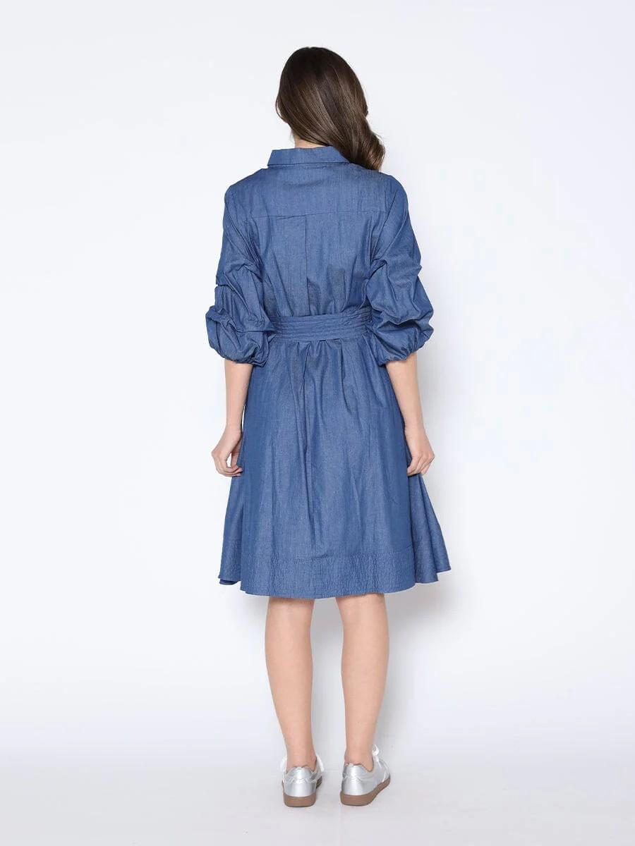 Gracia Cotton Denim Dress Product Image