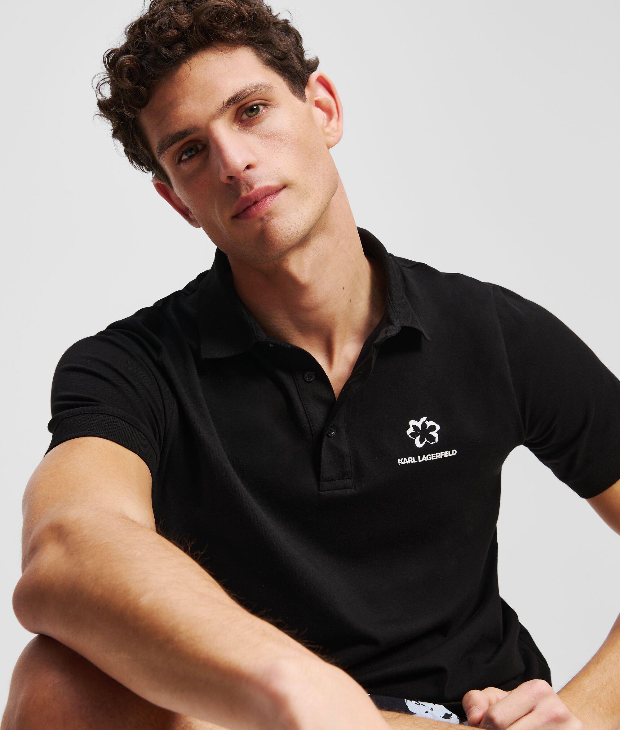 FLOWER PRINT POLO SHIRT Product Image