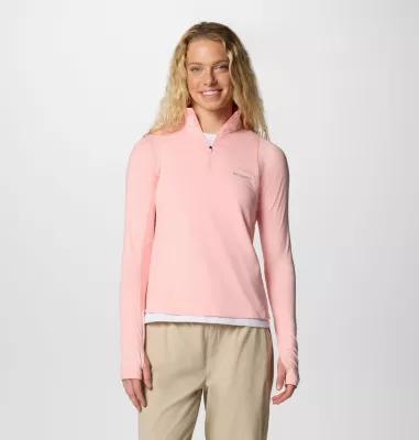 Columbia Women's Weekend Ascent Half Zip Shirt- Product Image