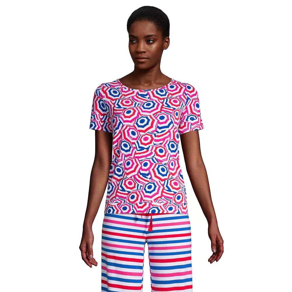 Women's Lands' End Short Sleeve Pajama Tee,  Product Image