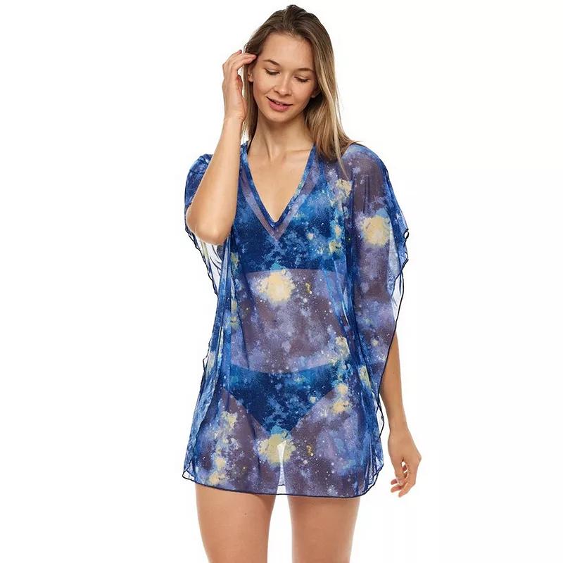 Women's Jordan Taylor Printed Mesh Kaftan Swim Cover-Up,  Product Image