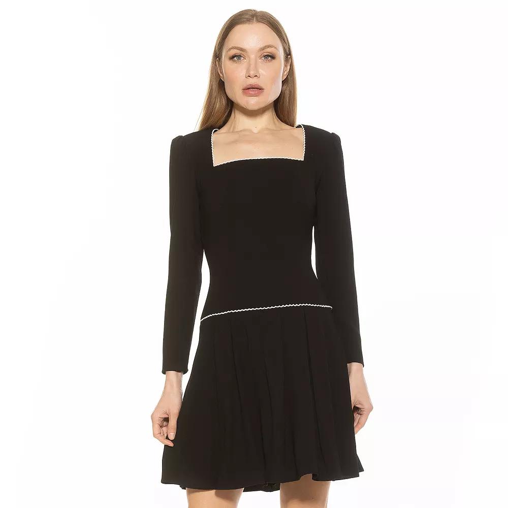 Women's ALEXIA ADMOR Ashanti Puff Sleeve Mini Dress,  Product Image