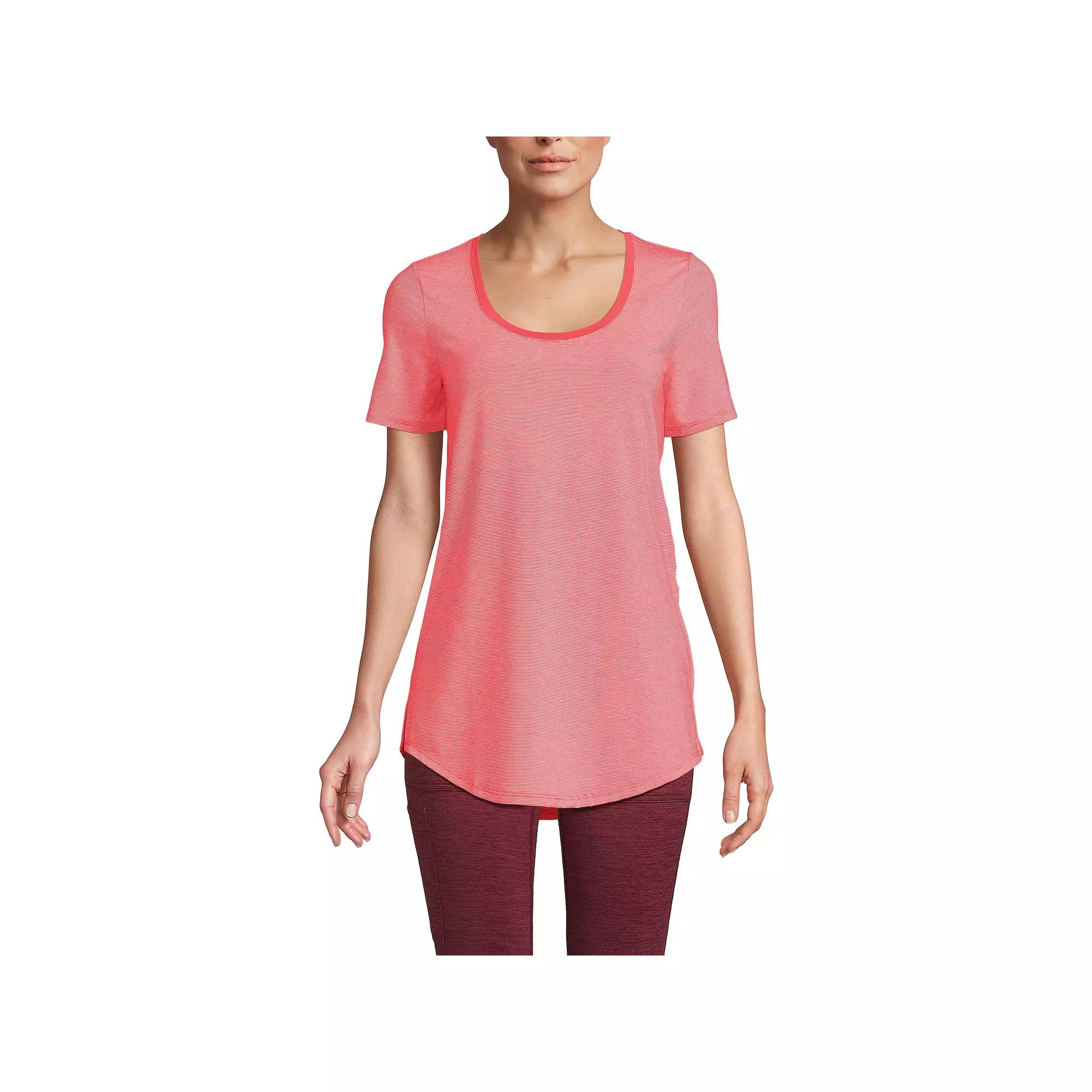 Women’s Lands' End Short Sleeve Tunic T-Shirt, Women's,  Product Image