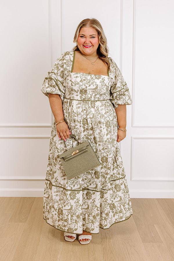 Cottage Bloom Floral Maxi Dress Curves Product Image