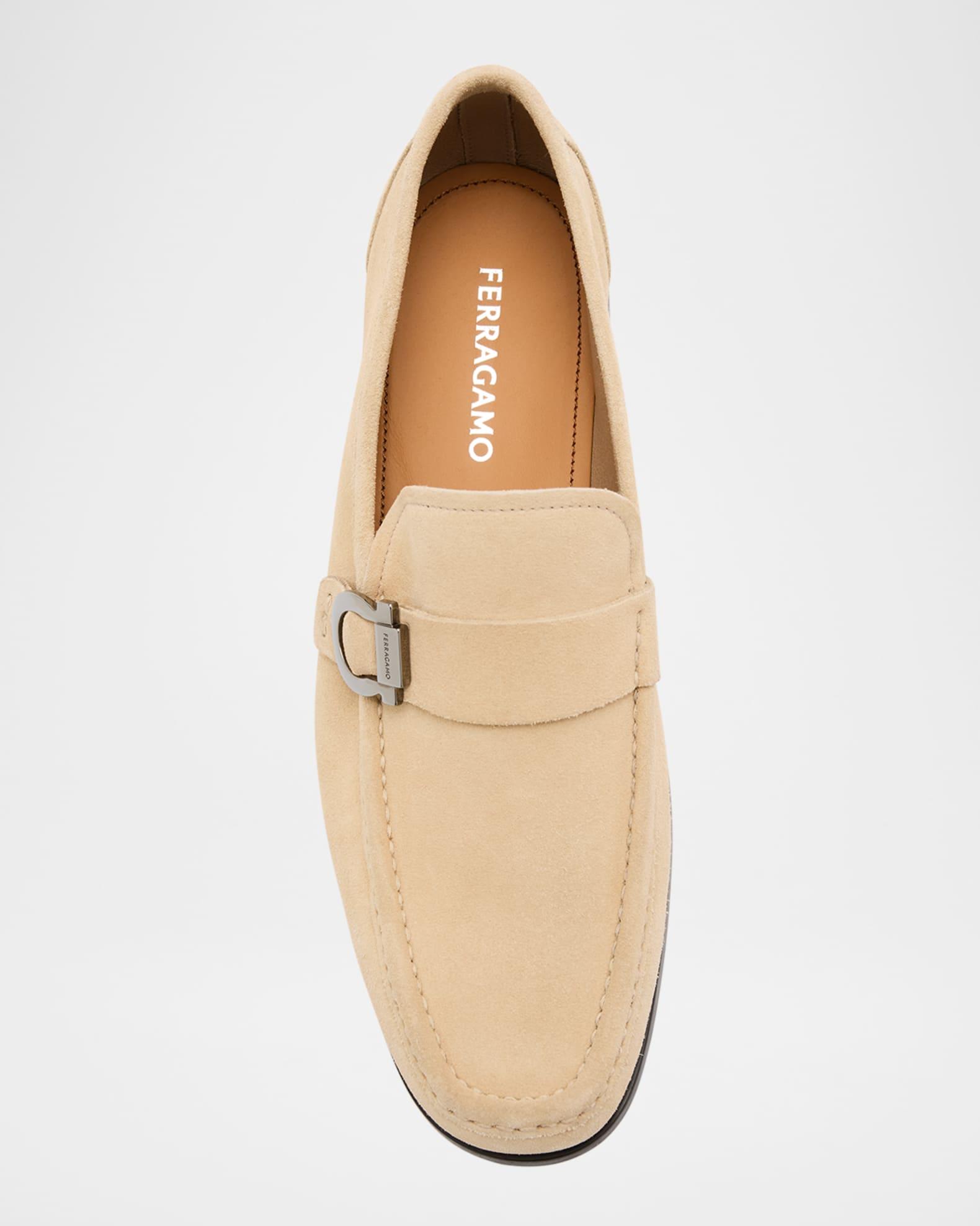 Men's Caspian 2 Suede Gancini-Bit Loafers Product Image