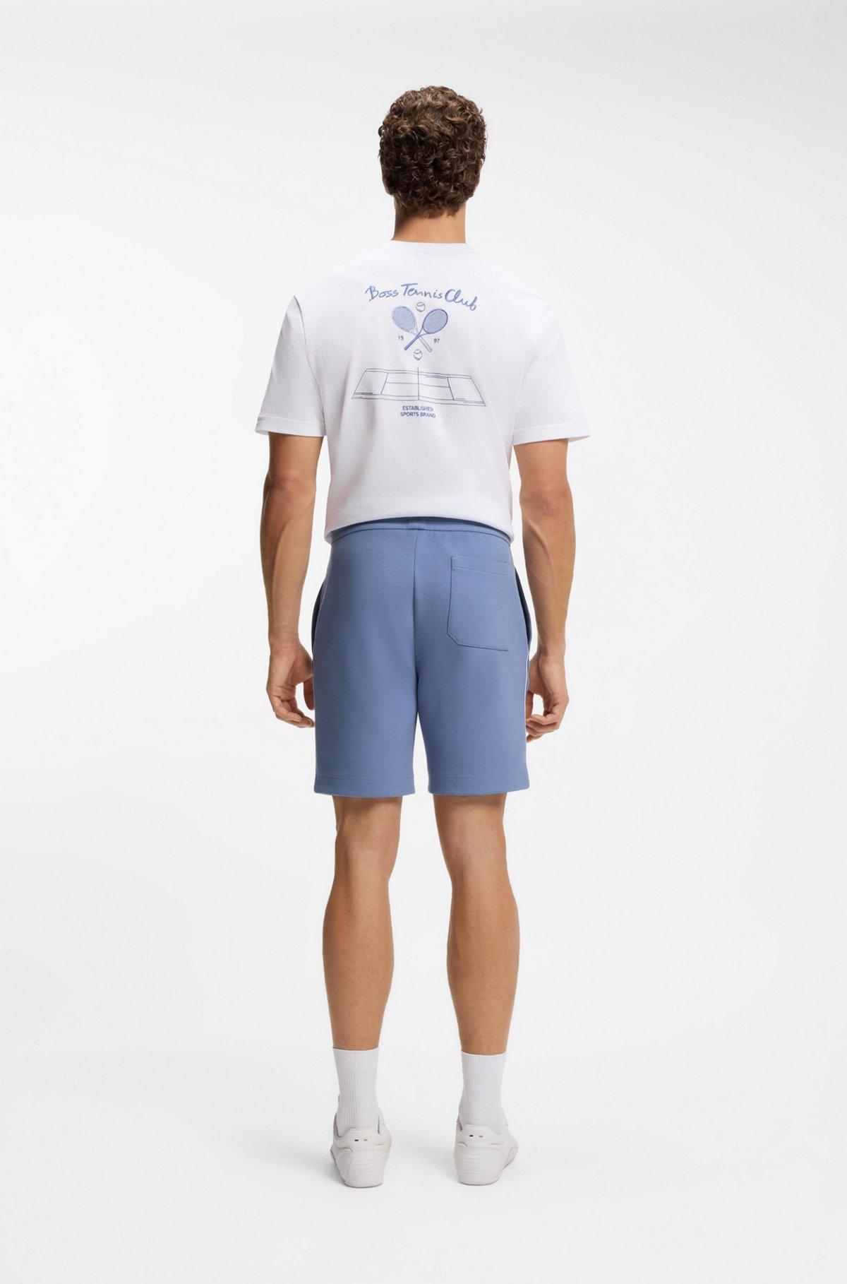 Piped-trim shorts in a cotton blend Product Image