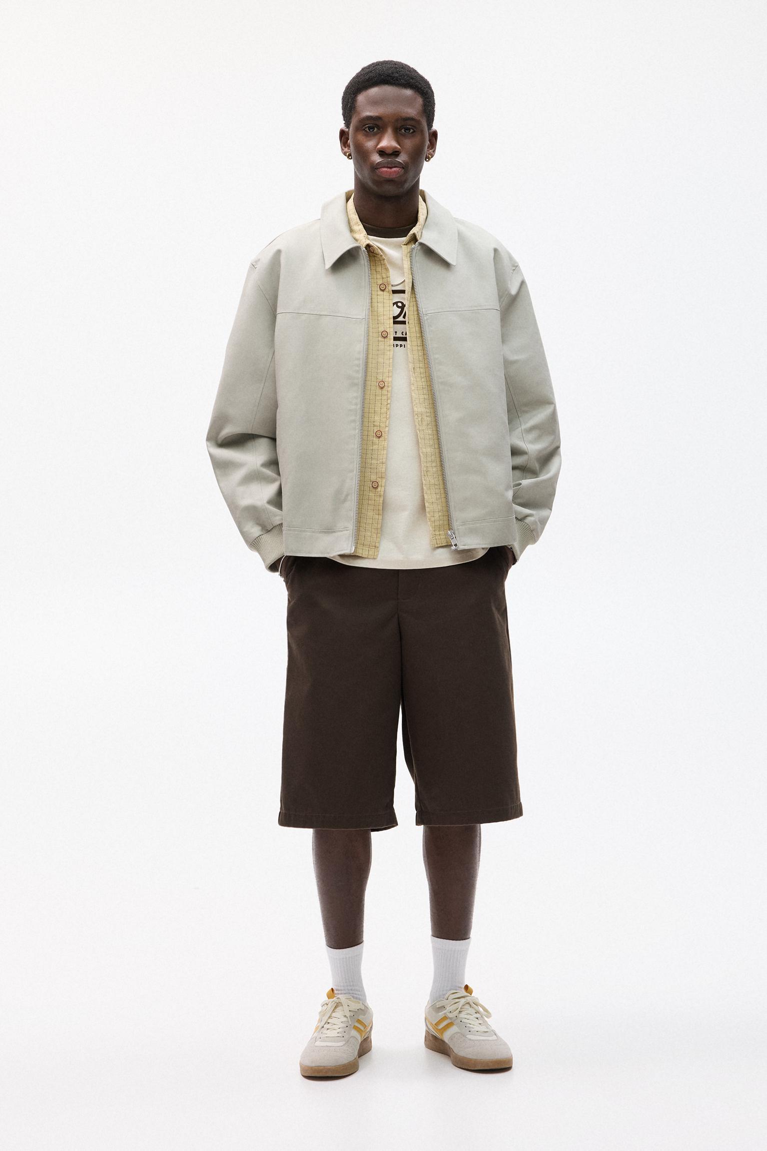 Jacket with shirt collar Product Image