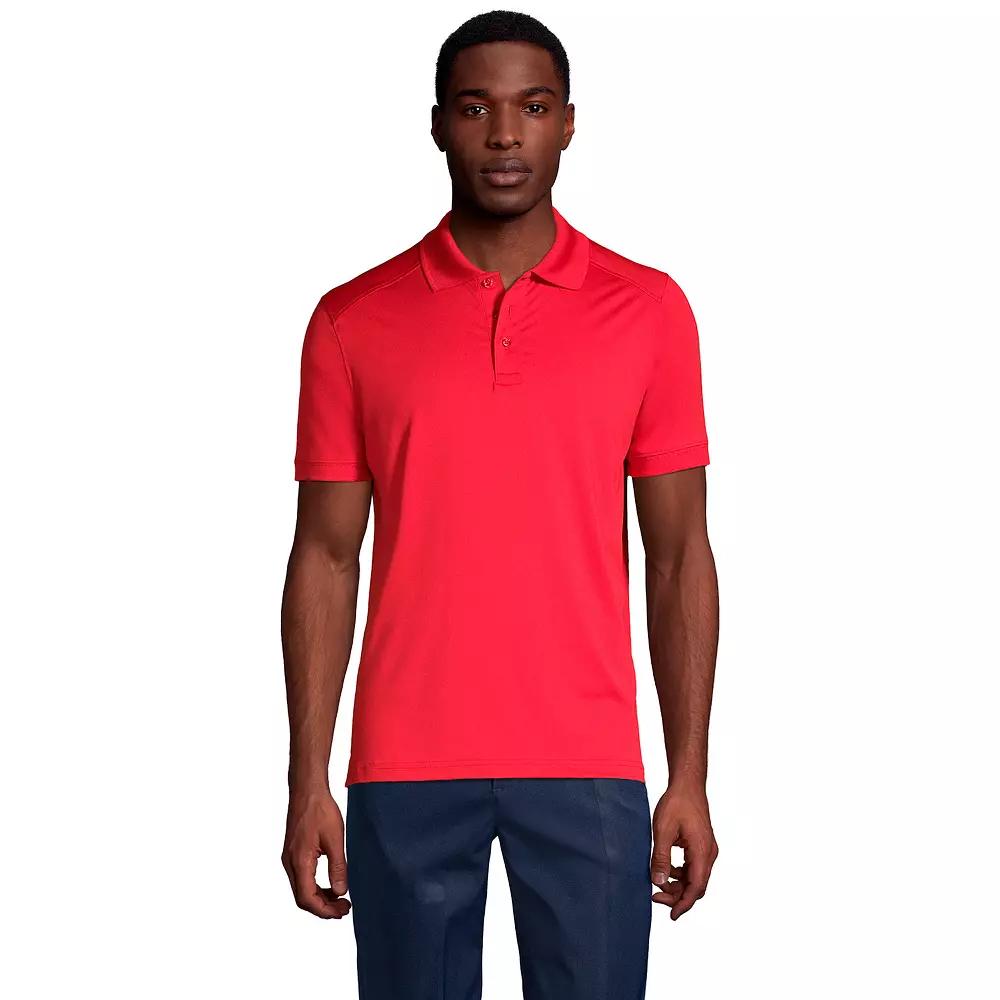Men's Lands' End Short Sleeve Rapid Dry UPF 50 Polo Shirt,  Product Image