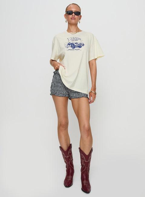 Lennys Auto Oversized Tee Cream Product Image