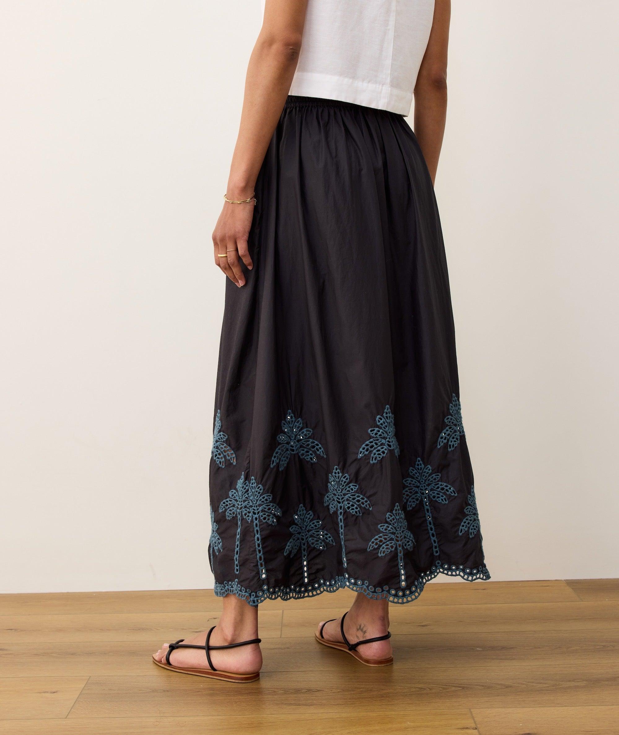 Ryland Eyelet Drawstring Skirt Product Image