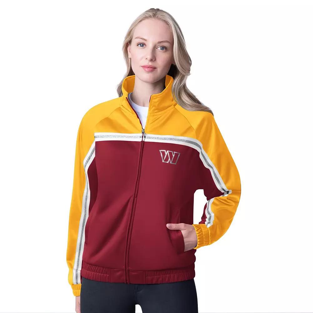 Women's G-III 4Her by Carl Banks Burgundy Washington Commanders Post Game Full-Zip Track Jacket, Size: Small, Wft Med Re Product Image