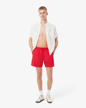 Mid Length Monochrome Swim Trunks Product Image