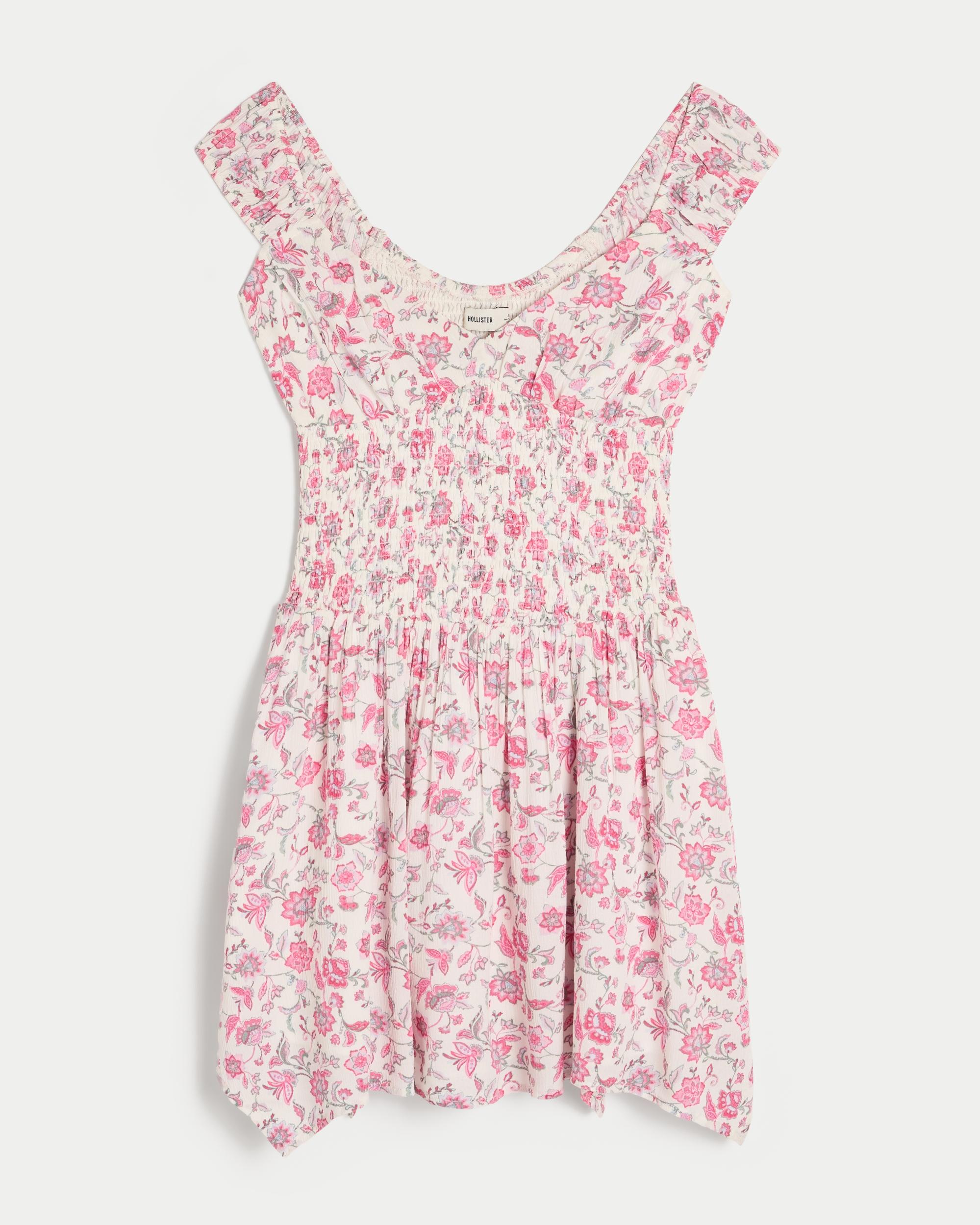 Off-the-Shoulder Asymmetrical Hem Mini Dress Product Image