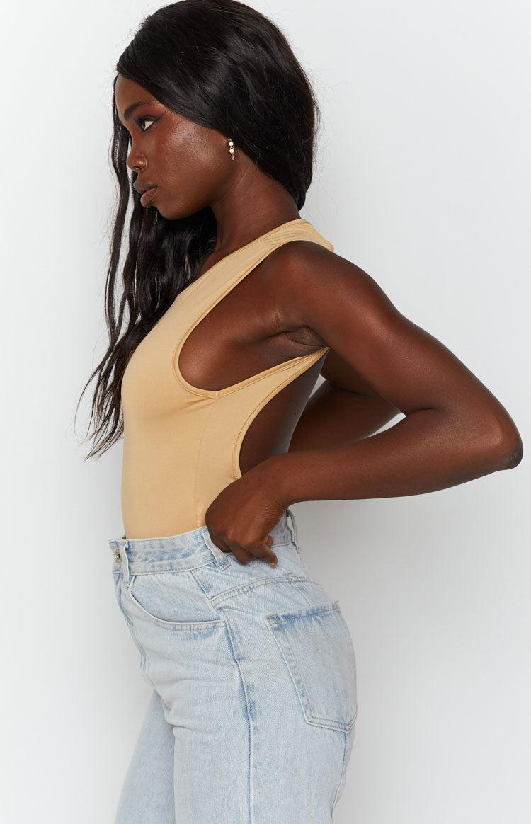 Pines Jersey Bodysuit Beige Product Image