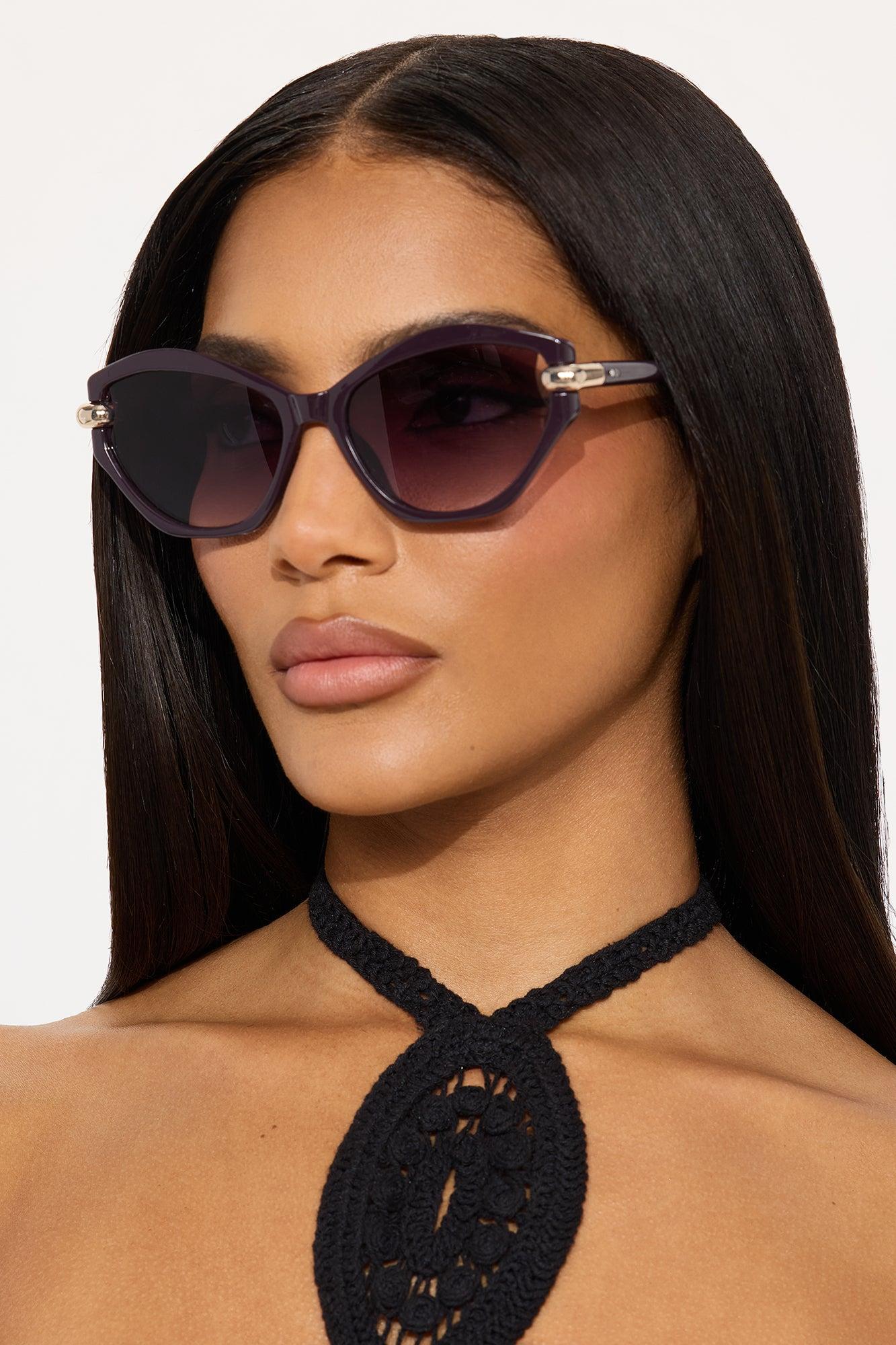 All You Wanted Sunglasses - Purple Female Product Image