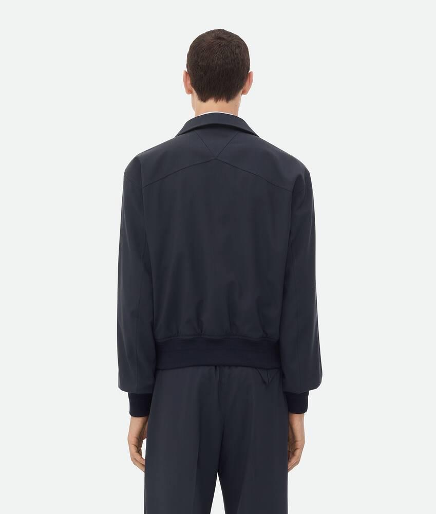 Men's Fine Wool Blouson in Midnight blue Product Image