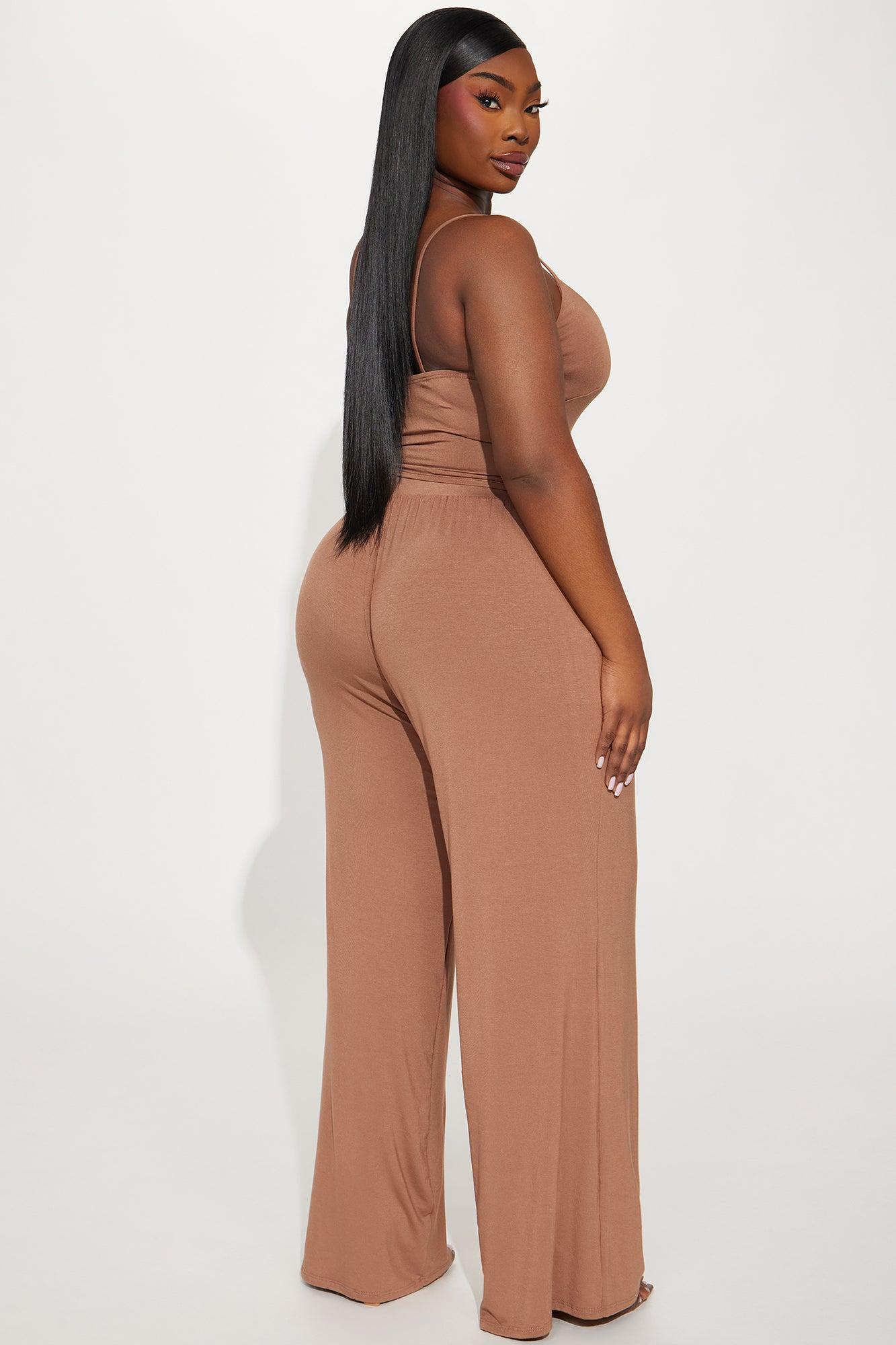 Jaylyn Easy Pant Set - Brown Product Image