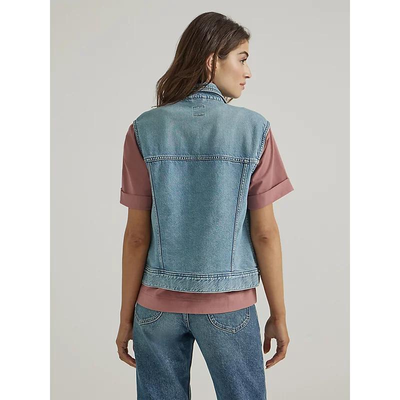 Womens Denim Vest Product Image