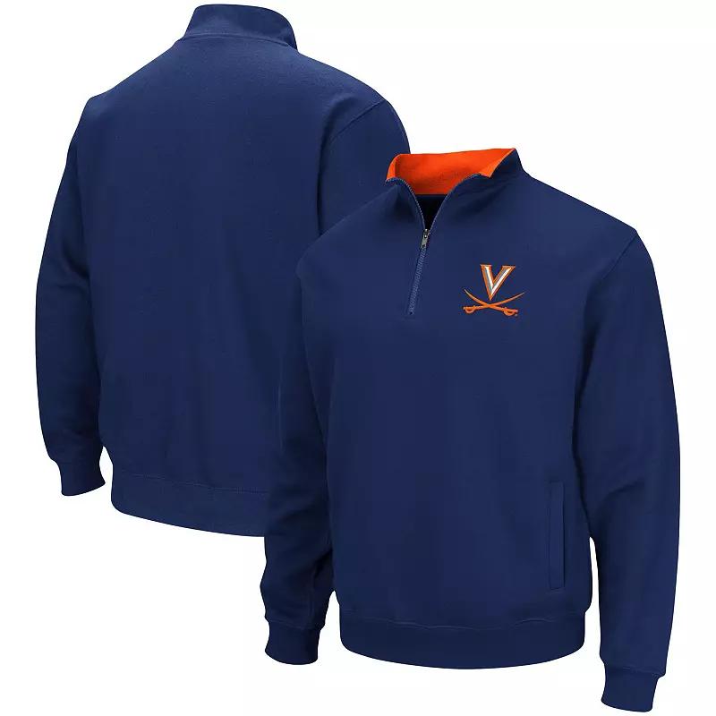 Men's Colosseum Navy Syracuse Orange Tortugas Team Logo Quarter-Zip Jacket,  Product Image