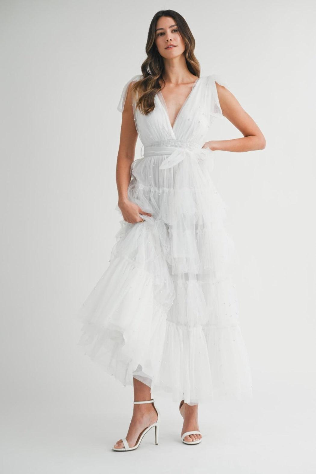 Pearl Mesh Dress Product Image