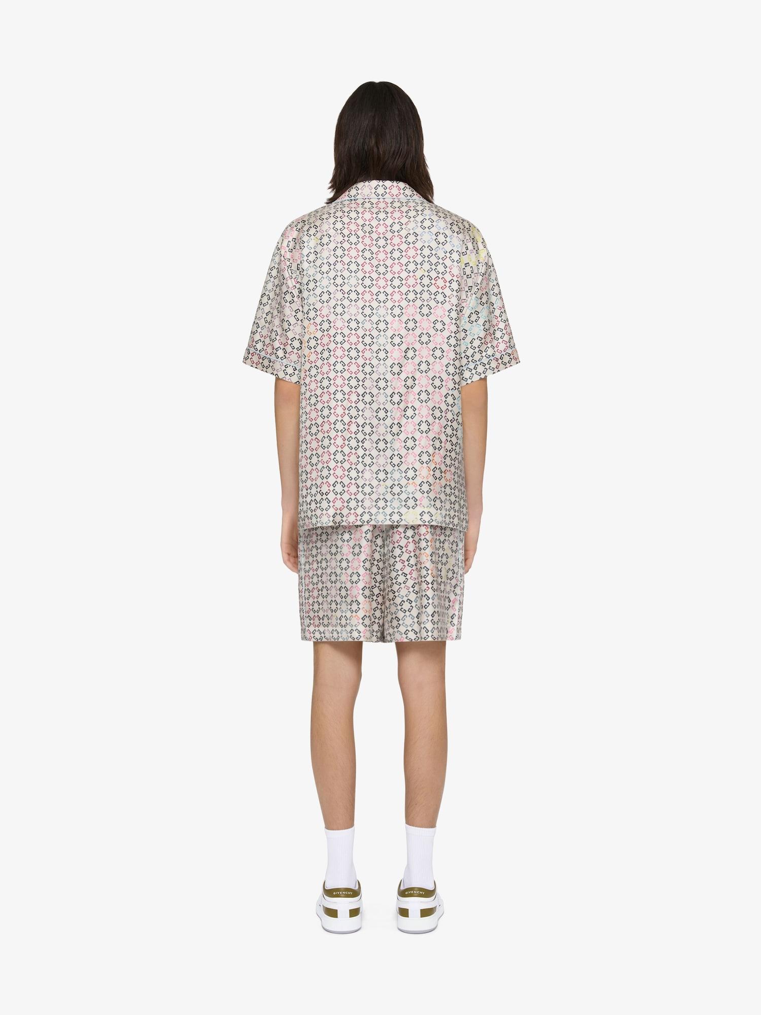 Multicolor pyjamas shirt in monogram 72 silk Product Image