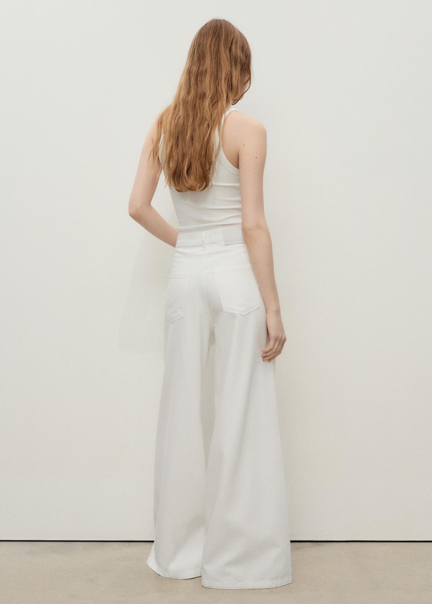 High-rise wideleg jeans - Women | MANGO USA Product Image