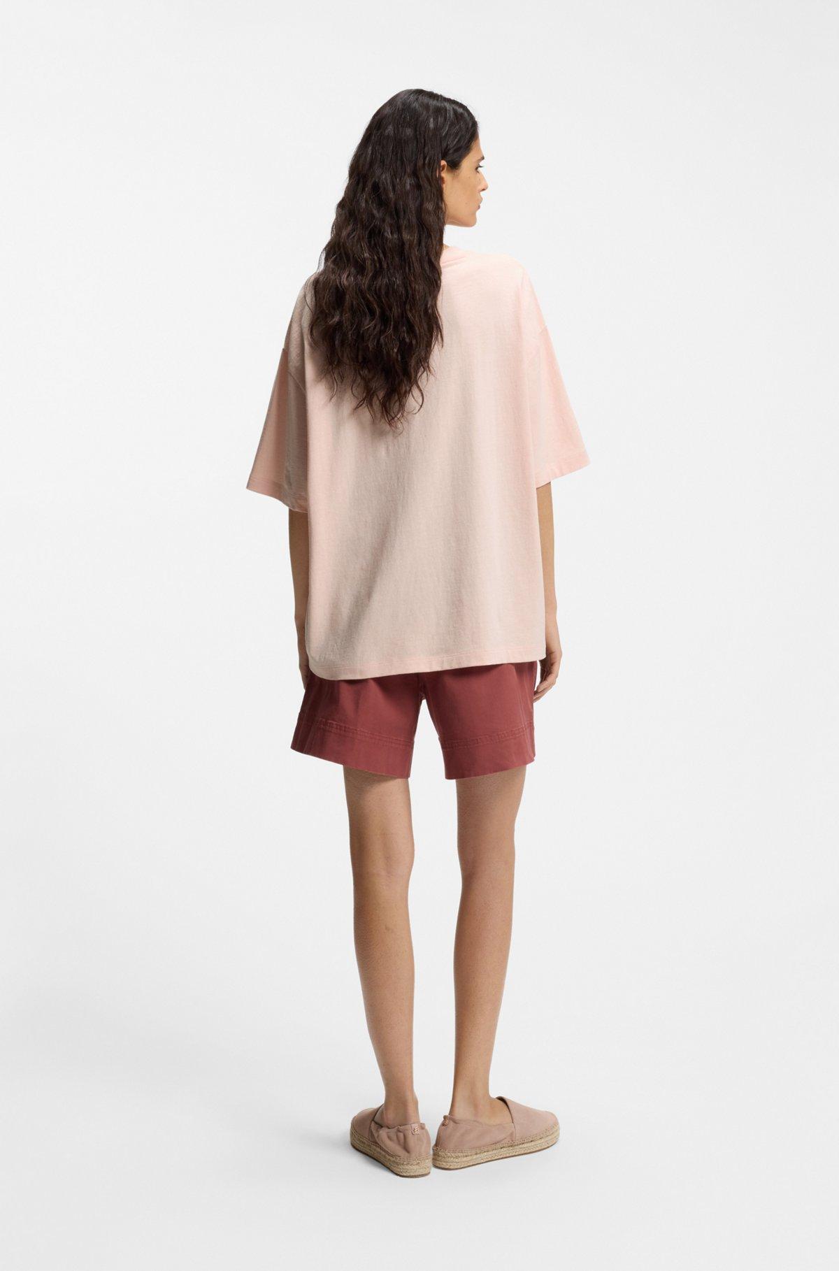 Cotton-jersey T-shirt with printed artwork Product Image
