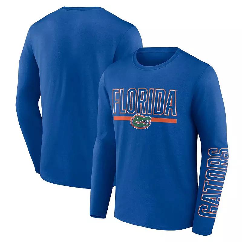 Men's Profile Royal Florida Gators Big & Tall Two-Hit Graphic Long Sleeve T-Shirt, Size: 3XB, Blue Product Image