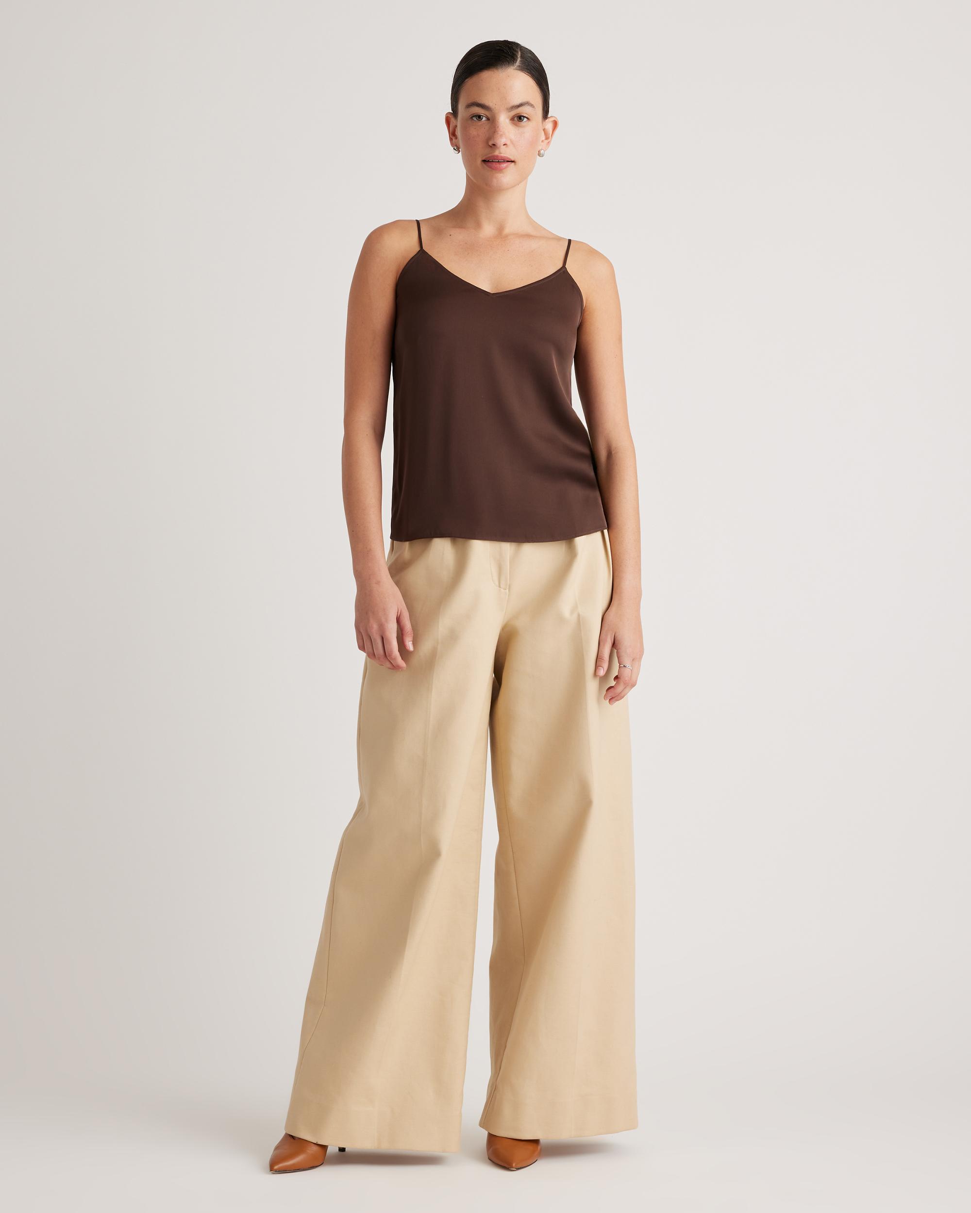 Quince | Women's Washable Stretch Silk V-Neck Cami Size XL Product Image