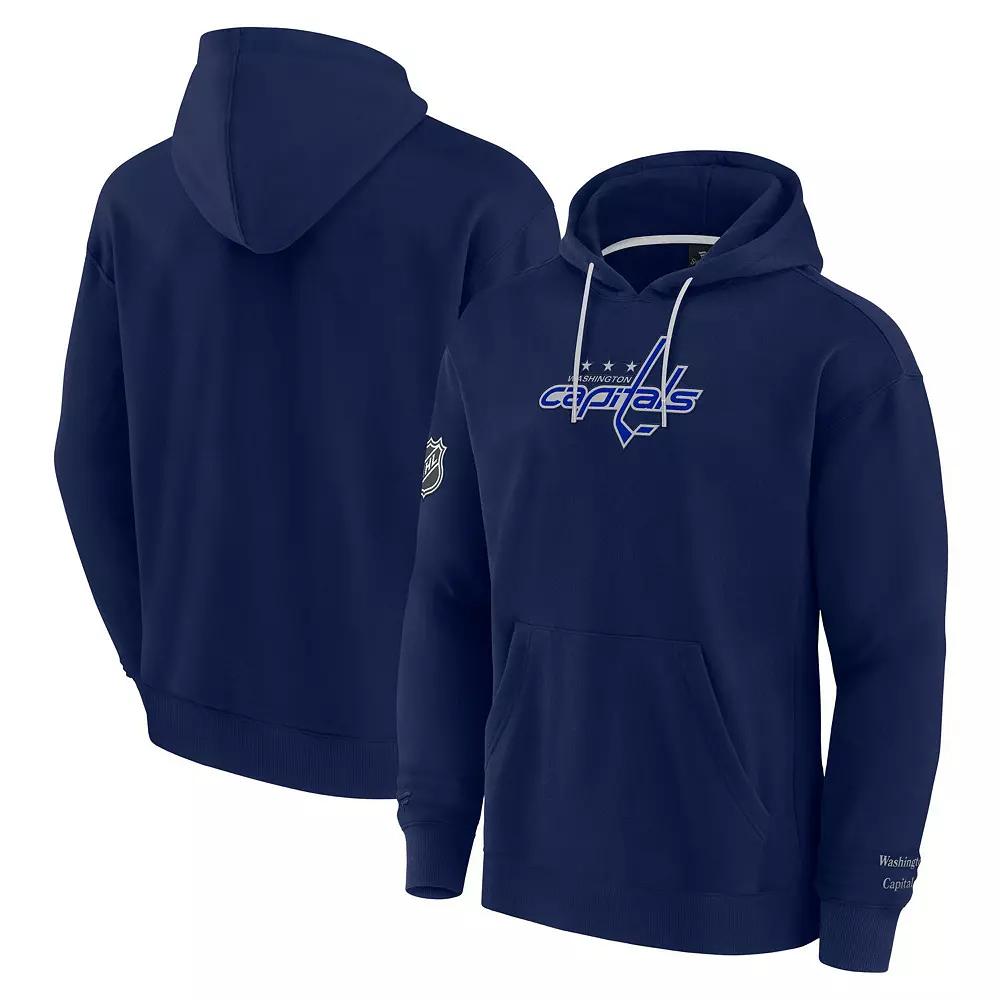 Men's Fanatics Navy Washington Capitals Elements Pace Pullover Hoodie,  Product Image
