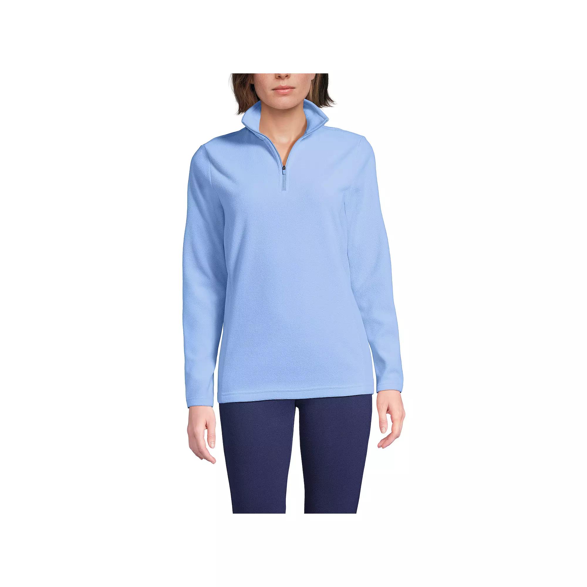 Petite Lands' End 1/4-Zip Fleece Pullover, Women's,  Product Image