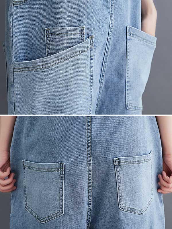 Original With Pocket Denim Overalls Product Image