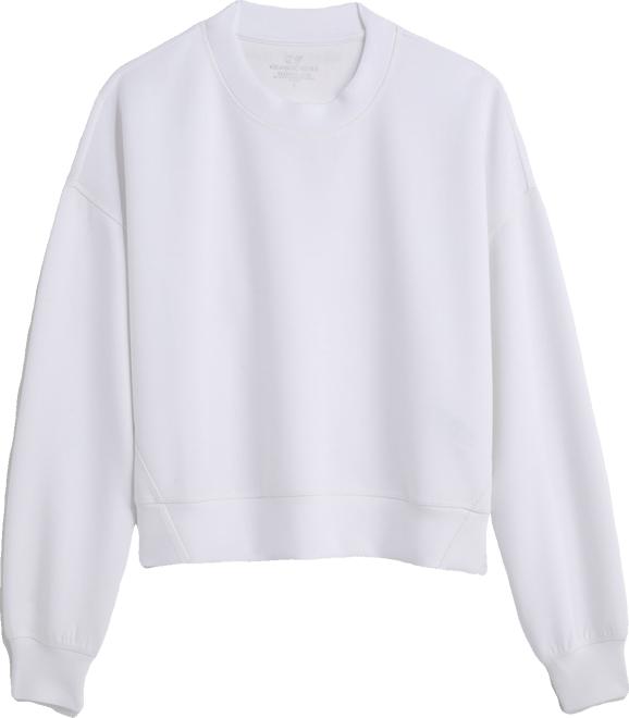 Silky Scuba Cropped Crewneck Sweatshirt Product Image