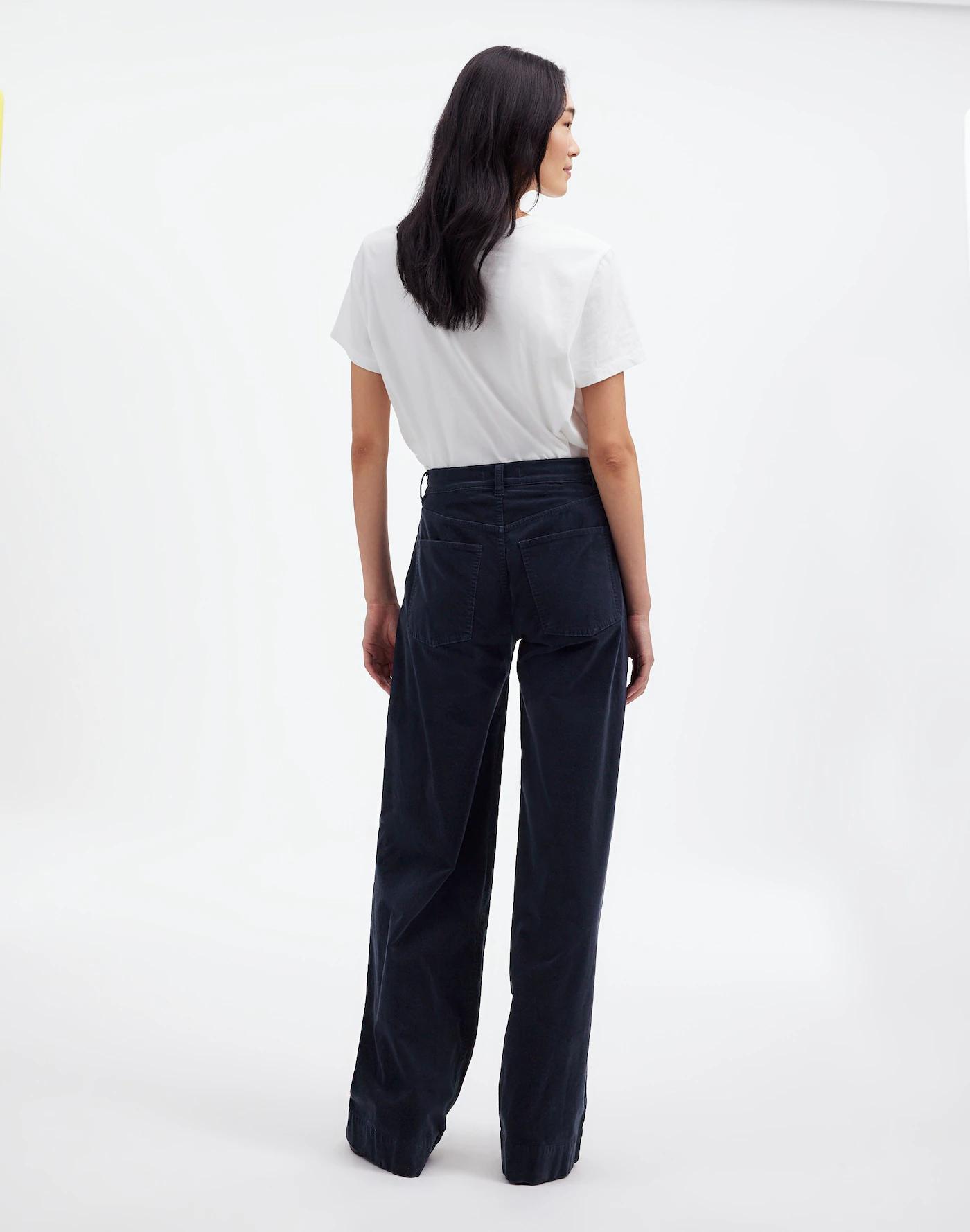 Superwide-Leg Pants in Velvet Product Image