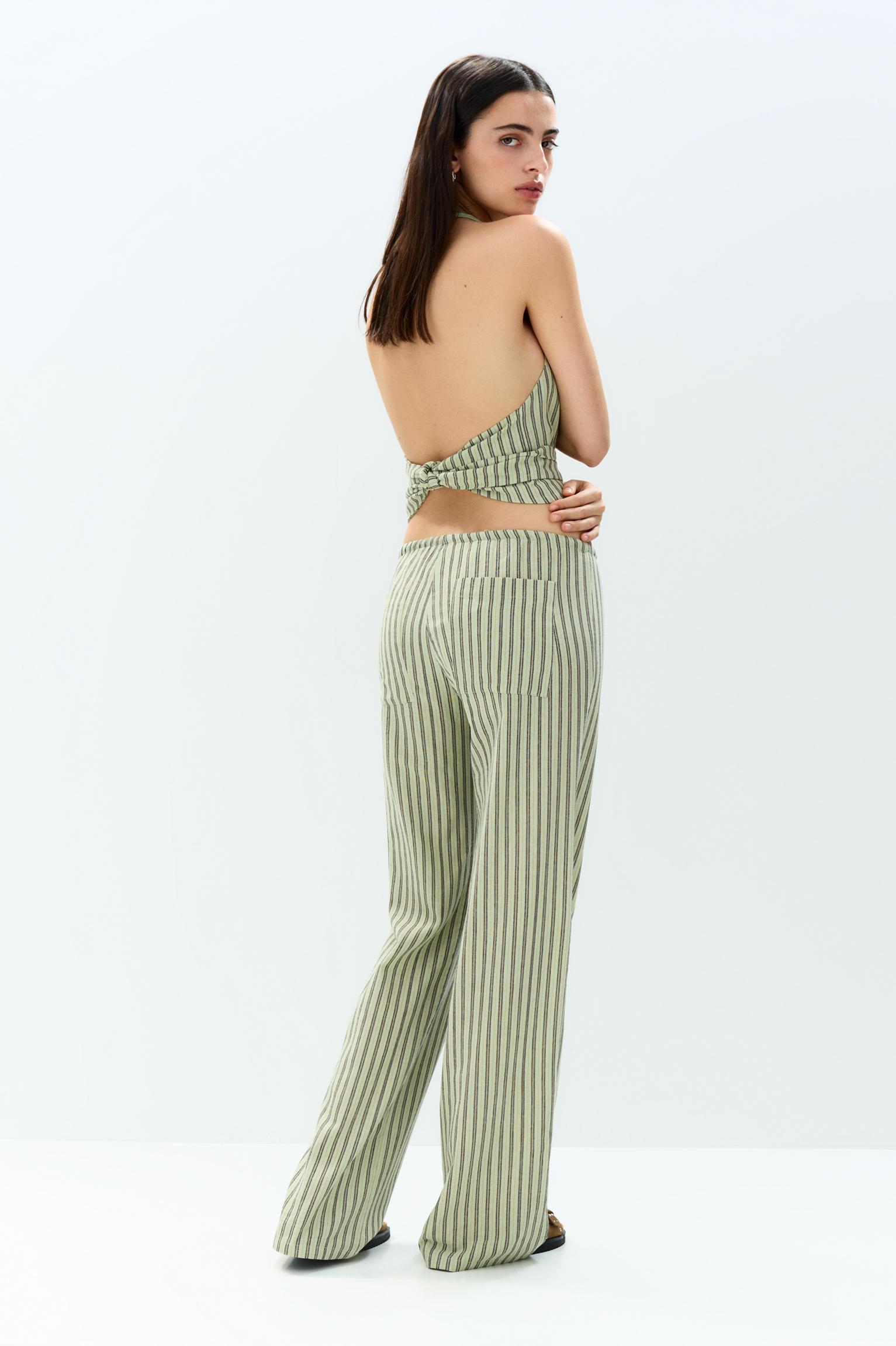 Striped rustic pants Product Image