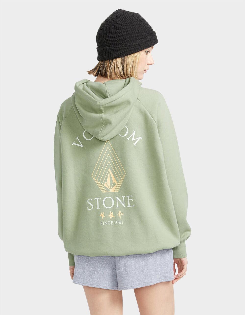 VOLCOM Truly Stoked Womens Oversized Hoodie - BLUE/WHITE Product Image