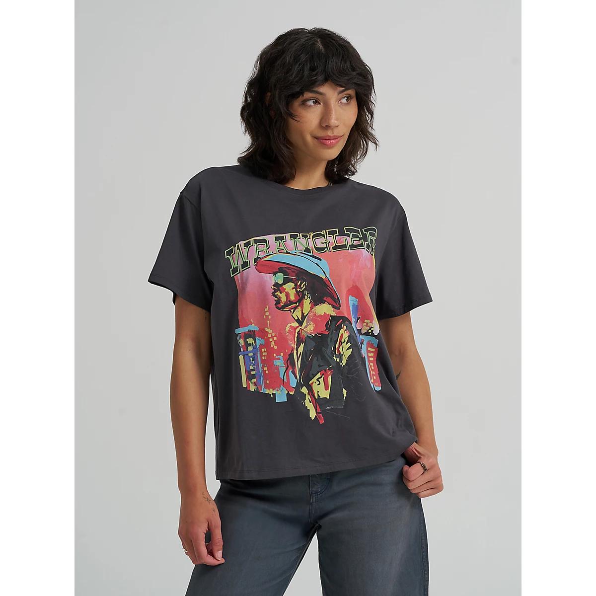 Women's Neon Graphic Tee in Faded Product Image
