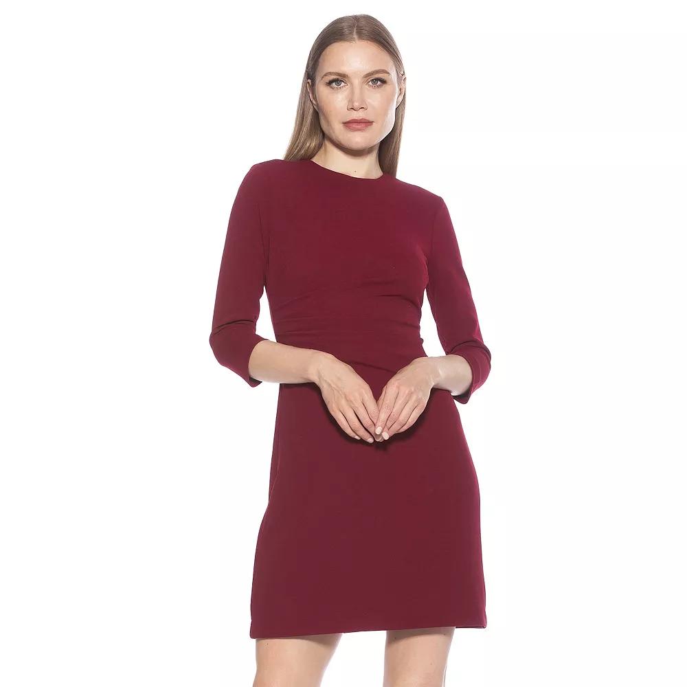 Women's ALEXIA ADMOR Cristal Crewneck Pleated Dress,  Product Image