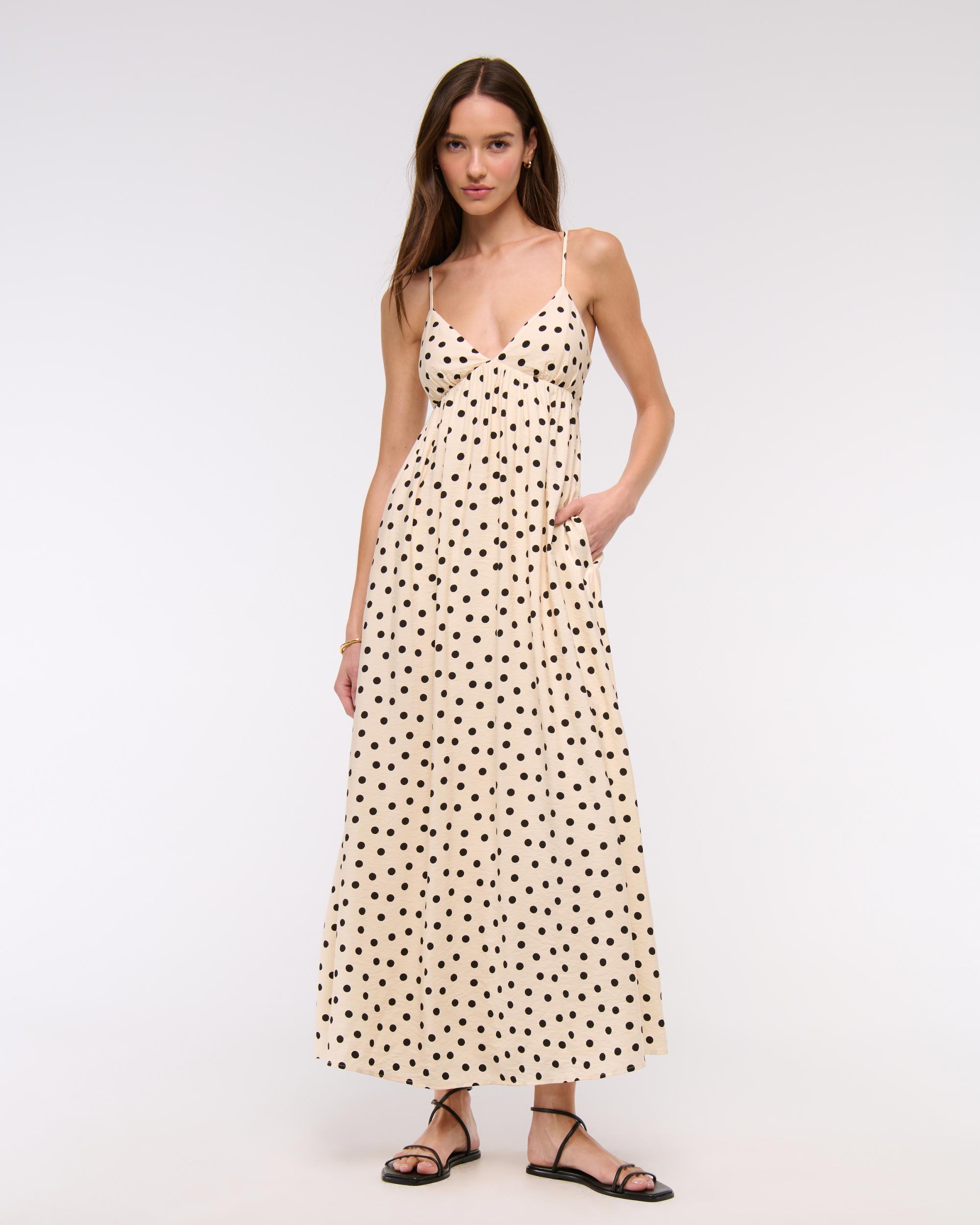 Bra-Free Clasp-Back Flowy Maxi Dress Product Image