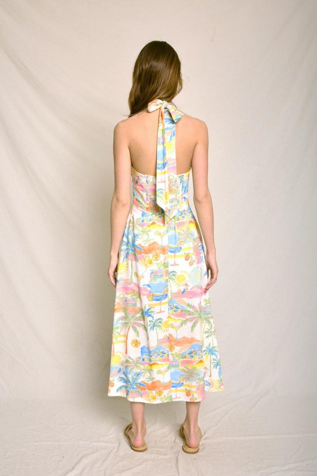 Coastline Halter Dress Product Image