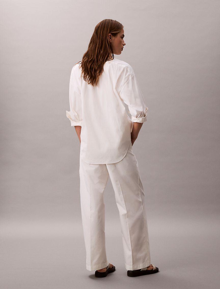 Cotton Poplin Logo Waistband Pants Product Image