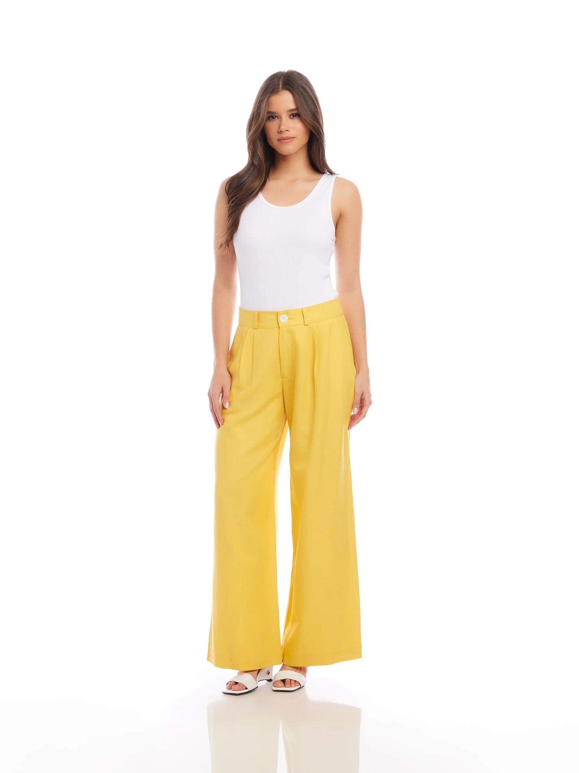 Selby Trouser in Yellow Product Image