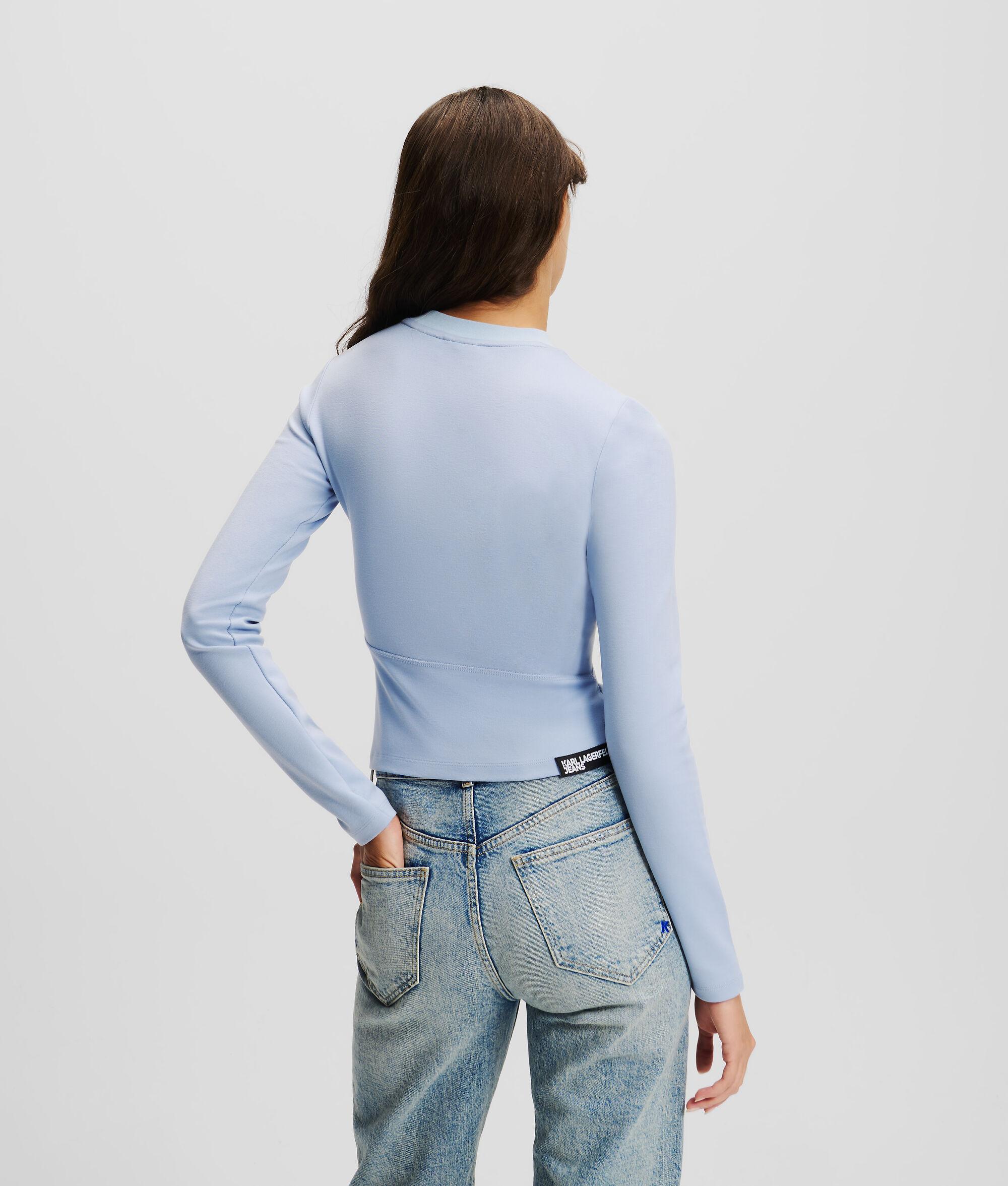 LONG-SLEEVED EYELET TOP Product Image