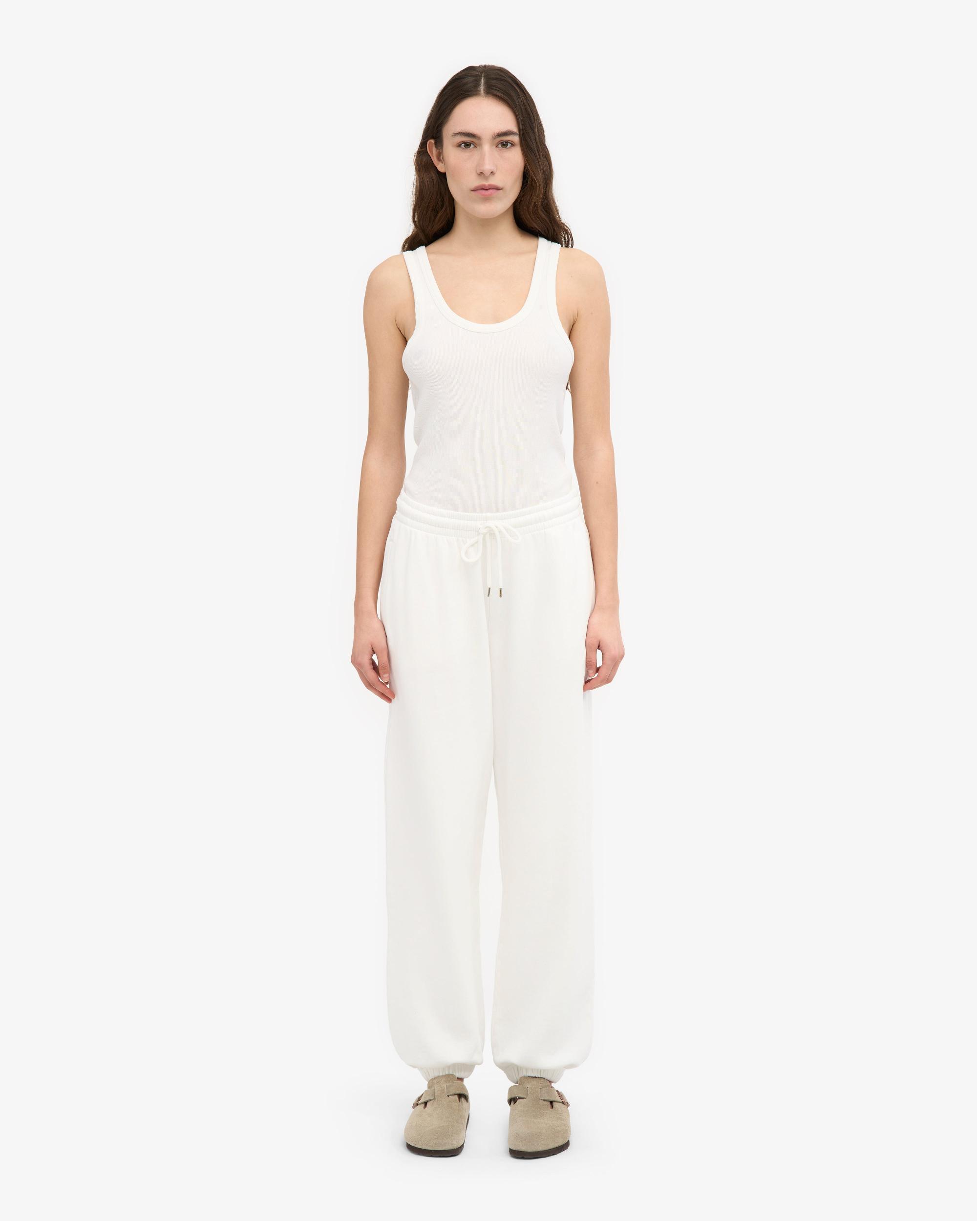 Organic Relaxed Sweatpants - Optical White Product Image