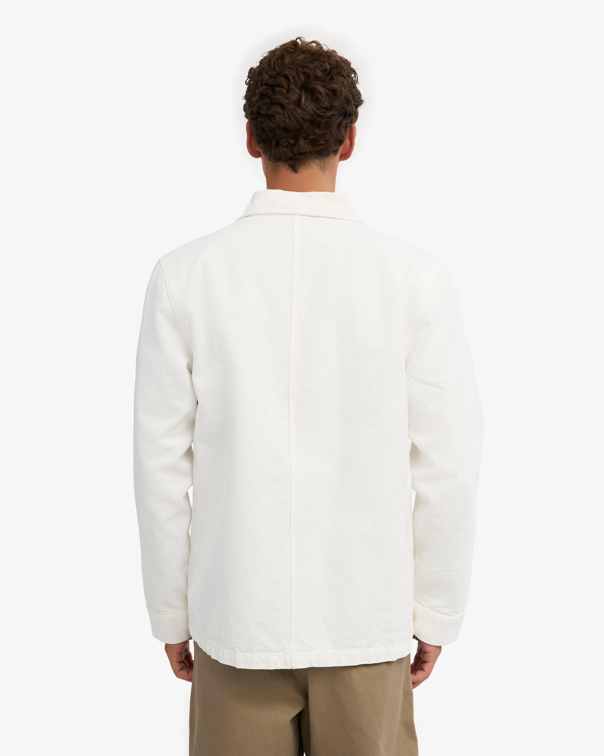 Organic Workwear Jacket - Optical White Product Image