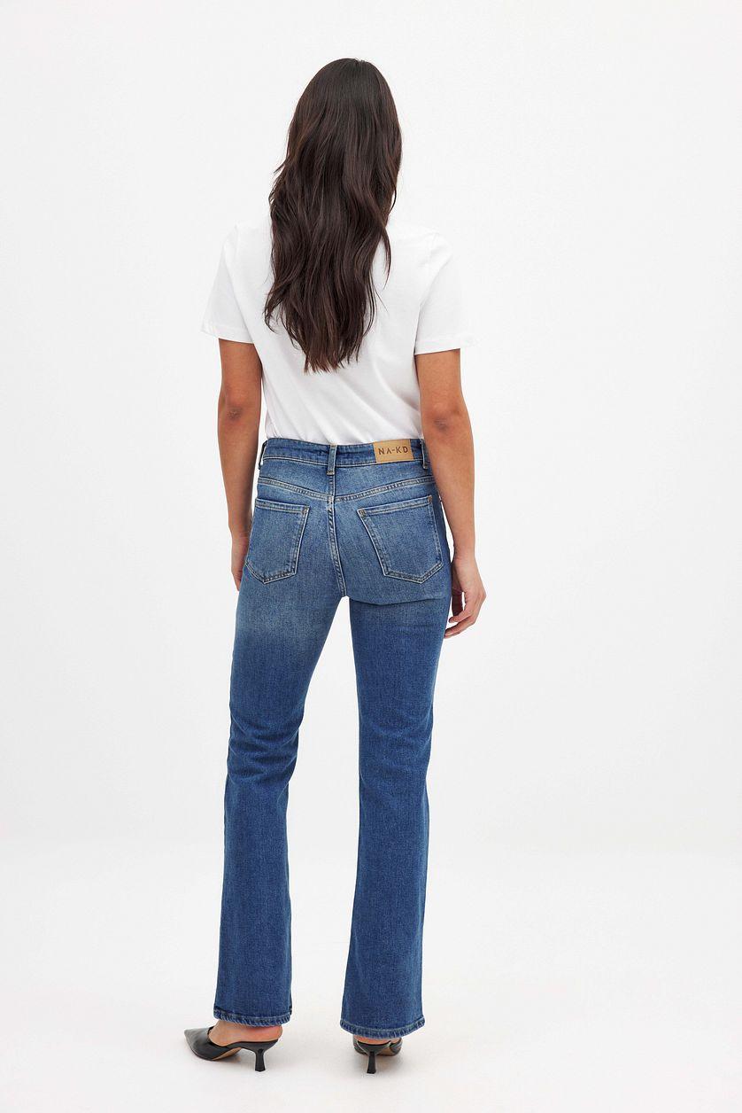 High Waist Flared Denim Product Image