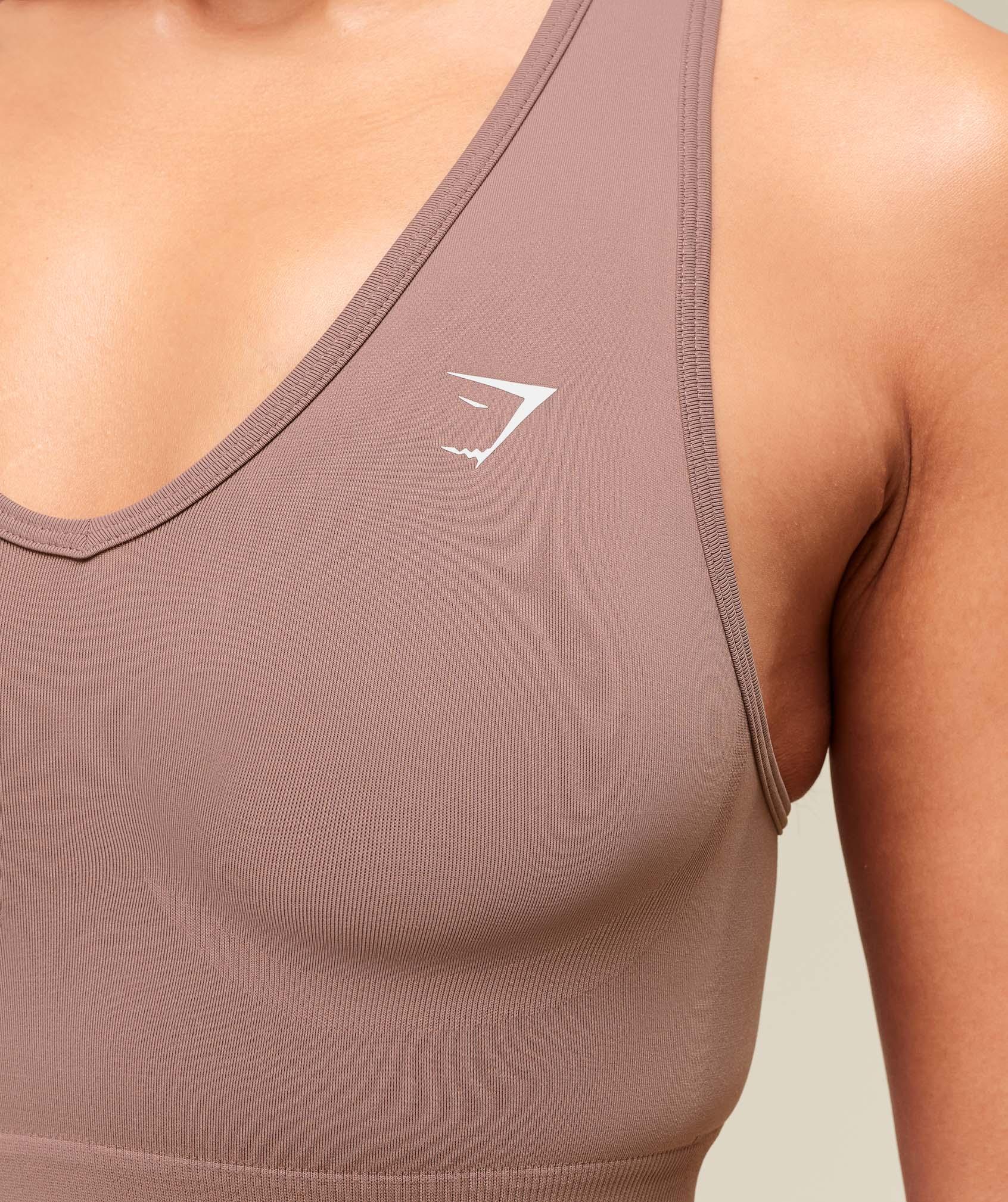 Gymshark Everyday Seamless Crop Tank - Chestnut Pink Female Product Image