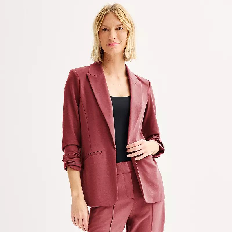 Women's Nine West Knit Closureless Blazer, Size: XL, Just Pink Product Image