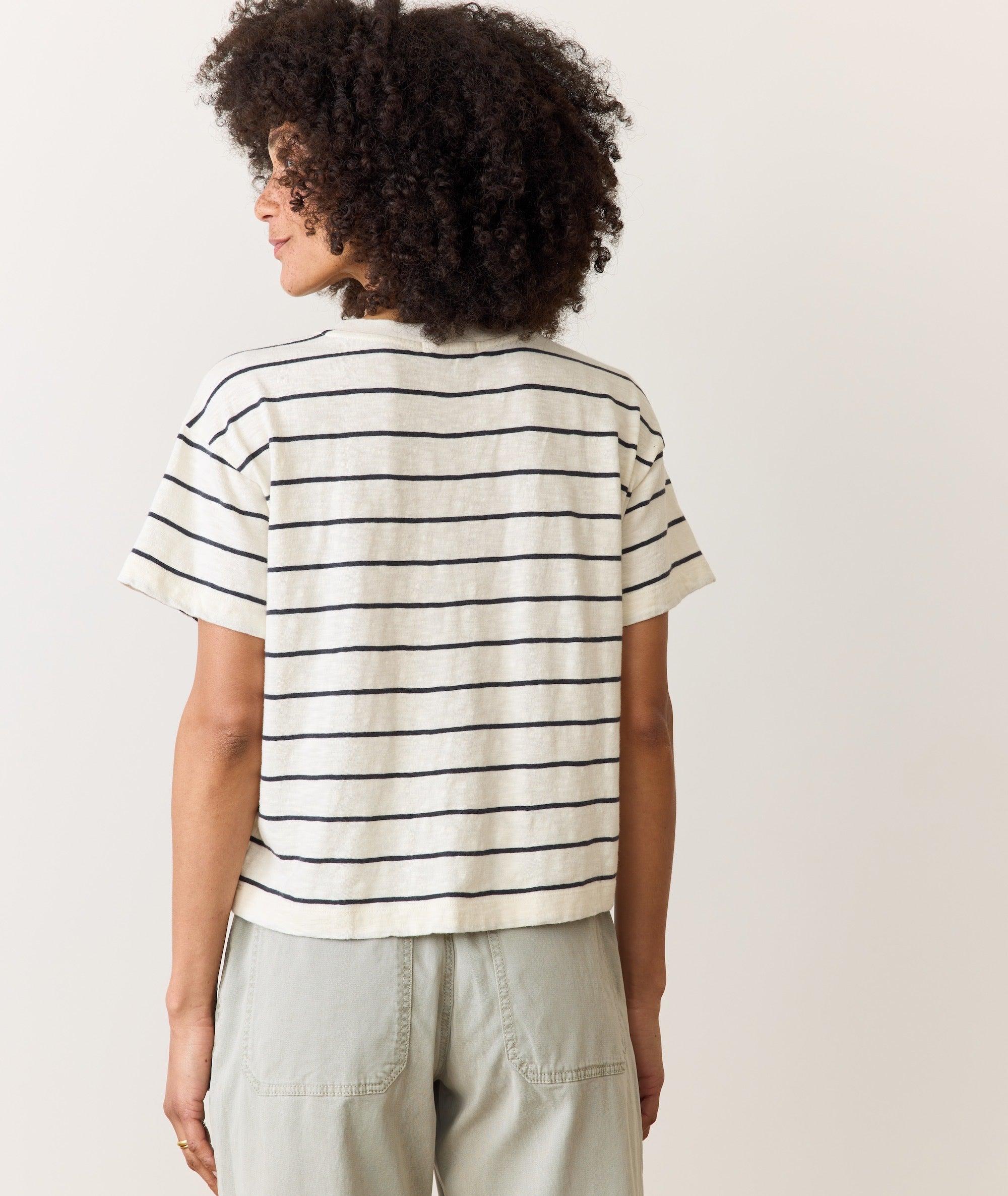 Sadie Vintage Slub Crop Tee Product Image