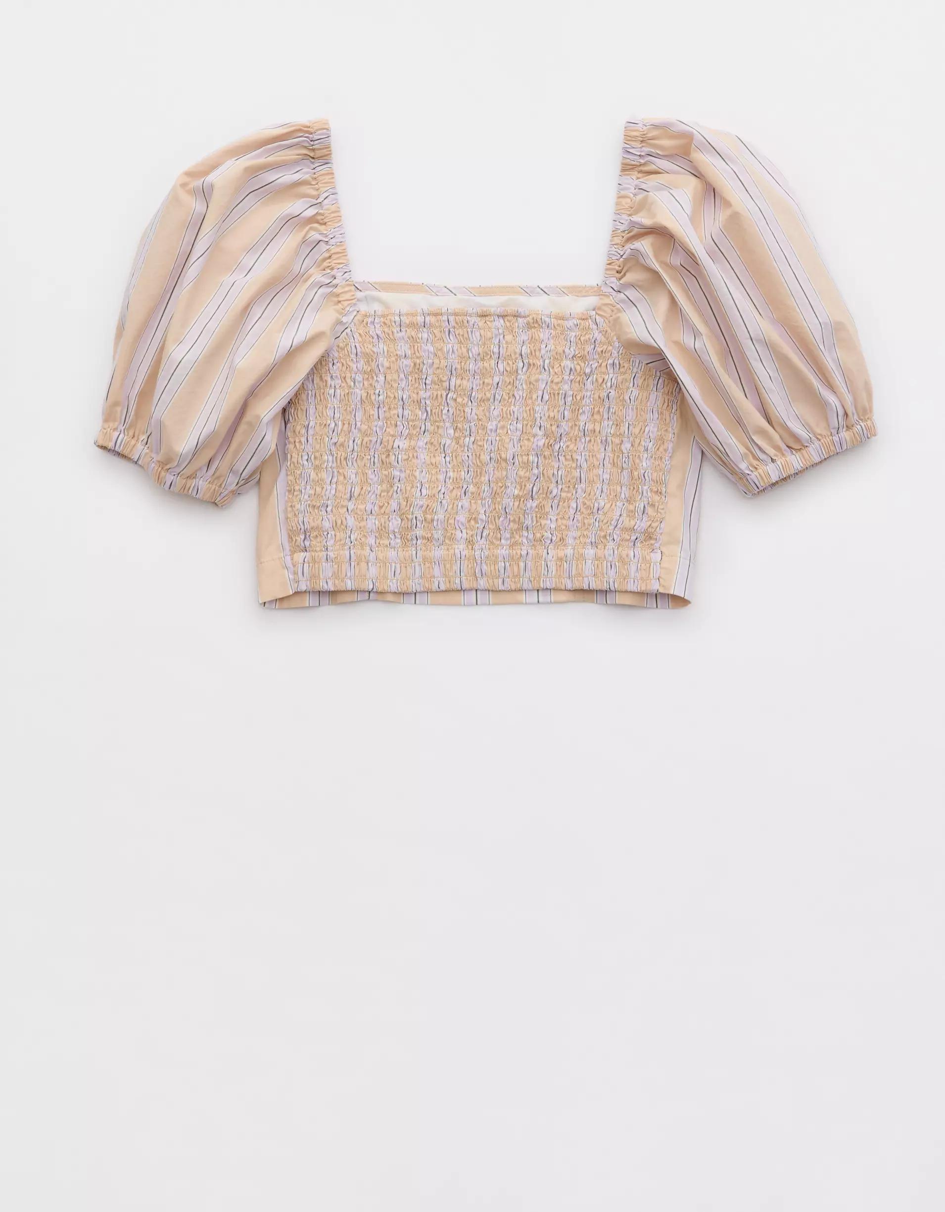 Aerie Puff Sleeve Square Neck Top Product Image